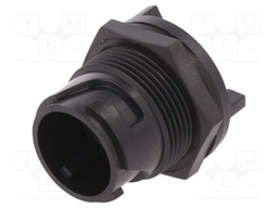 Connector: circular; socket; male; PIN: 2; w/o contacts; UL94V-0