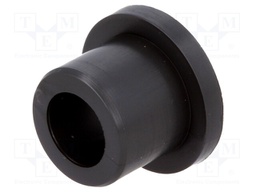 Bearing: sleeve bearing; with flange; Øout: 10mm; Øint: 6mm; L: 10mm