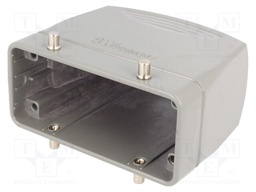 Enclosure: for HDC connectors; size 16B; for cable; high; metal