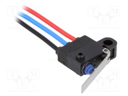 Microswitch SNAP ACTION; with lever; SPDT; 0.1A/125VAC; 2A/12VDC