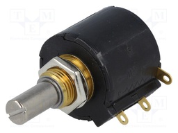 Potentiometer: shaft; multiturn; 10kΩ; 2W; ±3%; 6.35mm; linear; IP50