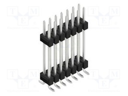 Connector: pin strips; pin header; male; PIN: 14; 2.54mm; SMT; 2x7
