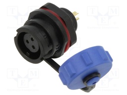 Socket; SY11; female; PIN: 3; with protective cap; IP67; 5A; 180V