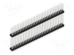 Connector: pin strips; pin header; male; PIN: 66; 2.54mm; THT; 2x33