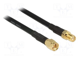 Cable; 7.5m; SMA male,SMA female; black; Øcable: 4.8mm; 50Ω