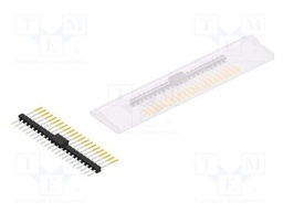 Connector: pin strips; pin header; male; PIN: 22; 2.54mm; SMT; 1x22