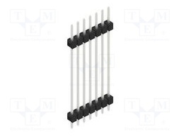 Connector: pin strips; pin header; male; PIN: 7; 2.54mm; THT; 1x7