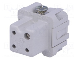 Connector: HDC; female; CK/MK; PIN: 4; 3+PE; size 21.21; 10A; 250V