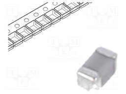Capacitor: ceramic; MLCC; 820pF; 50V; C0G; ±5%; SMD; 0402