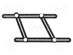 Ruler; 4-arms,angular