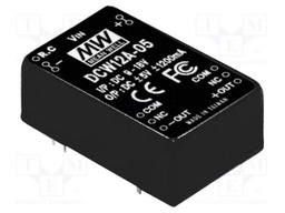 Converter: DC/DC; 12W; Uin: 36÷72V; Uout: 15VDC; Uout2: -15VDC; 18.5g