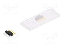 Connector: pin strips; pin header; male; PIN: 5; 2.54mm; SMT; 1x5