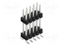 Connector: pin strips; pin header; male; PIN: 10; 2.54mm; SMT; 2x5