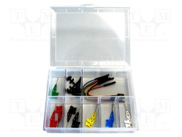 Clip-on probe set; pincers type; 500mA; 60VDC; 0.8mm; 30VAC