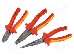 Kit: pliers; insulated; Kit: fpliers for gripping,side cutters