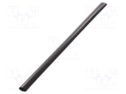 Heat shrink sleeve; glued; 30mm; L: 1m; black; Temp: -25÷125°C