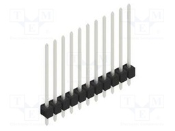 Connector: pin strips; pin header; male; PIN: 11; 2.54mm; THT; 1x11