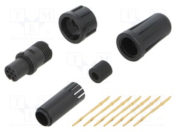 Connector: circular; Series: EN2; plug; female; soldering; PIN: 7; 3A