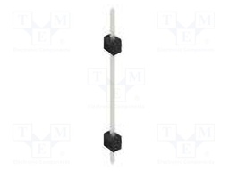 Connector: pin strips; pin header; male; PIN: 1; 2.54mm; THT; 1x1