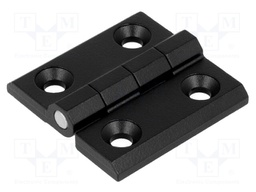 Hinge; Width: 50mm; zinc and aluminium alloy; black; H: 50mm