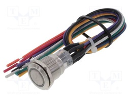 Switch: vandal resistant; Pos: 2; DPDT; 2A/24VDC; IP65; ON-ON; blue