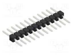 Connector: pin strips; pin header; male; PIN: 12; 2.54mm; SMT; 1x12
