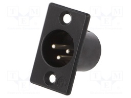 Connector: XLR; socket; male; Plating: silver plated; 50V; -30÷80°C