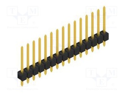 Connector: pin strips; pin header; male; PIN: 15; 2.54mm; THT; 1x15