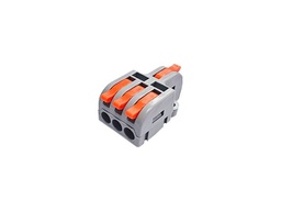 Quick splice; 20A; 600V; for cable; spring clamp; grey; 0.2÷4mm2