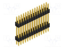 Connector: pin strips; pin header; male; PIN: 28; 1.27mm; THT; 2x14