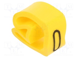 Markers for cables and wires; 4÷10mm; PVC; yellow; leaded