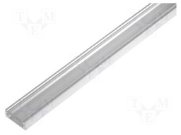 Profiles for LED modules; transparent; surface; L: 2m; aluminium