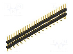 Connector: pin strips; pin header; male; PIN: 33; 2.54mm; SMT; 1x33