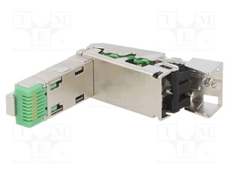 Plug; RJ45; PIN: 8; gold-plated; Layout: 8p8c; for cable; IDC