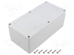 Enclosure: multipurpose; X: 100mm; Y: 200mm; Z: 75mm; ZP; light grey