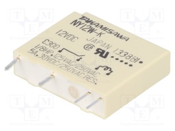 Relay: electromagnetic; SPST-NO; Ucoil: 12VDC; 5A/250VAC; 5A/30VDC