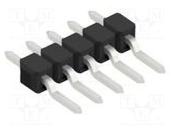 Connector: pin strips; pin header; male; PIN: 5; 2.54mm; SMT; 1x5