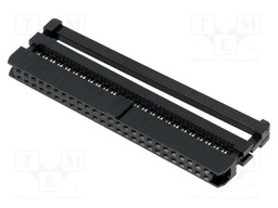 Plug; IDC; female; PIN: 50; IDC; for ribbon cable; 1mm; gold flash