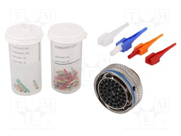 Connector: circular; plug; female; PIN: 39(2+37); for cable; 600VAC