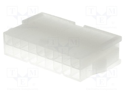 Plug; wire-wire; male; Mini-Fit Jr; 4.2mm; PIN: 18; w/o contacts