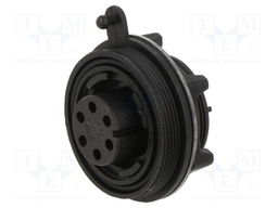 Connector: circular; socket; female; PIN: 6; 5A; 277V; IP68,IP69K