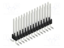 Connector: pin strips; pin header; male; PIN: 28; 1.27mm; SMT; 2x14