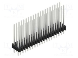 Connector: pin strips; pin header; male; PIN: 40; 1.27mm; THT; 2x20