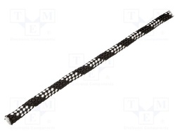Rope; polypropylene; Ørope: 10mm; L: 25m; with a core; black
