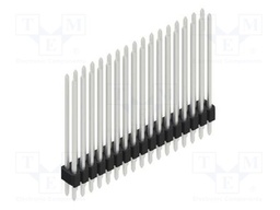 Connector: pin strips; pin header; male; PIN: 34; 1.27mm; THT; 2x17