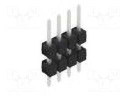 Connector: pin strips; pin header; male; PIN: 4; 2.54mm; THT; 1x4