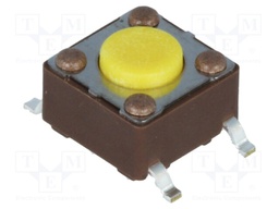 Microswitch TACT; SPST-NO; Pos: 2; 0.05A/12VDC; SMT; none; 5.2N