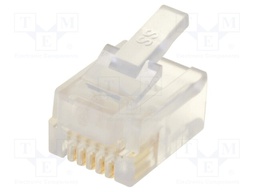 Plug; RJ12; PIN: 6; Layout: 6p6c; IDC,crimped; for cable