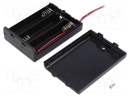 Holder; Mounting: on panel; Leads: 150mm leads; Size: AA,R6