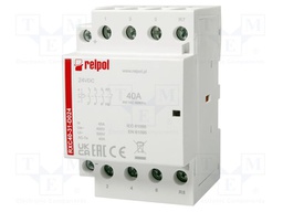 Contactor: 4-pole installation; 40A; 24VDC; NC + NO x3; IP20